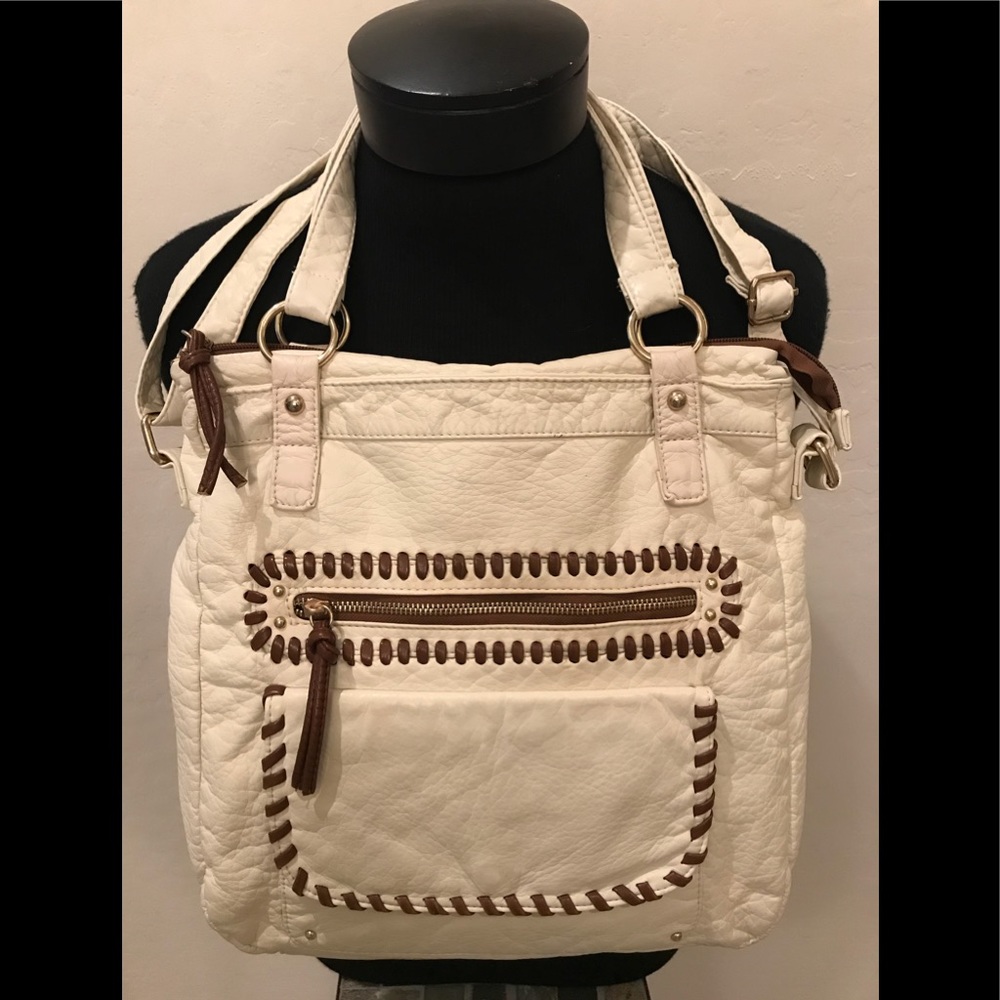 NEW UNDER ONE SKY Vegan Creme BAG